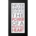 thumbnail image 2 of Marrott, Stephanie 8x14 Black Modern Framed Museum Art Print Titled - Believing Heart, 2 of 5