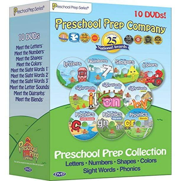 Preschool Prep Series Collection: 10 DVD Boxed Set (Meet the Letters, Meet the Numbers, Meet the Shapes, Meet the Colors, Meet the Sight Words 1, 2 & ...