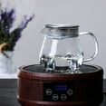 thumbnail image 2 of Coffee Pot Carafe Tea Automatic Teapot Stainless Water Bottle Travel Transparent, 2 of 6