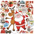 thumbnail image 4 of Pegatinas De Navidad Vinilo Impermeable Árbol De Navidad Santa Muñeco De Nieve Pegatinas Para Portátil Botellas De Agua Sobres Regalos Etiquetas Artesanías 100 Uds Yuarrent HA039308-00, 4 of 6