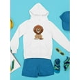 thumbnail image 3 of Cute Sitting Lion Hoodie Juniors -Image by Shutterstock,  Large, 3 of 4