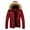 Red, variant on Winter Jacket Mens Down Coat Warm Parkas Streetwear Extra Thick Highly Padded Windproof High Collar Male Puffer Jacket for Outdoor