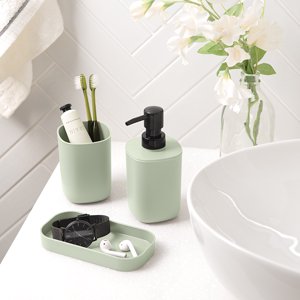 Mainstays 3-Piece Bath Accessory Set, Green