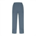 thumbnail image 5 of CFLVAEK Barrel Sweatpants Women with Pockets Loose Fit Wide Leg Sweatpant Plain High Waisted Baggy Lounge Pants Light Blue L, 5 of 7