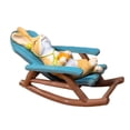 thumbnail image 1 of Colaxi Rabbit Statue with Rocking Chair Bunny Sculpture Landscape Gifts Resin Model Animal Figurine for Courtyard Friends and Family Music, 1 of 8