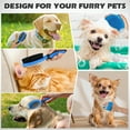 thumbnail image 3 of czcpp-2PCS Dog Grooming Tools - Double-Sided Bath Brush for Shedding and Bathing, Suitable for Short/Long Haired Dogs, Premium Pet Supplies (Black Blue), 3 of 4