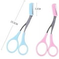thumbnail image 2 of Eyebrow Trimmer Universal Trimmer/Comb Eyelash Trimmer Eyebrow Trimmer with Comb Facial Hair Removal Beauty Plastic Shaver Cosmetics Makeup Accessories (Pink), 2 of 5