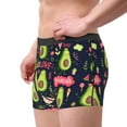 thumbnail image 3 of Wukai Avocado Love Print Men’s Underwear Breathable Boxer Briefs,&nbsp;Moisture Wicking & Breathable-X-Large, 3 of 7