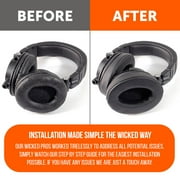 Wicked Cushions Replacement Earpads for ATH M50X M40X M30X Headphones & More | Upgraded Thickness, Enhanced Comfort