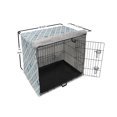 thumbnail image 6 of Oriental Dog Crate Cover, Traditional Floral Motifs Nostalgic, Easy to Use Pet Kennel Cover Small Dogs Puppies Kittens, 7 Sizes, Sky Blue White, by Ambesonne, 6 of 6