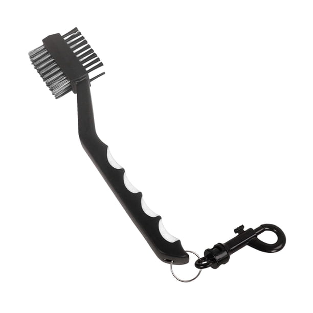 Cepillo para palos de golf, ideal para mujeres y hombres, ideal como regalo para golfistas, ideal para hierros y deportes al aire libre. Blanco y negro