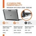 thumbnail image 2 of UAG MacBook Air 13-inch Case (2018-2020 M1) (A1932, A2179, & A2337) Plyo Feather-Light Rugged [Ice] Military Drop Tested Laptop Cover, 2 of 9