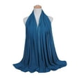 thumbnail image 5 of TureClos Pearl Chiffon Women Hijab Soft Bubble Wrap Head Scarf Monochrome Ethnic Scarf Shawl, 5 of 6