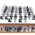 thumbnail image 2 of 2x 60 Piezas Caballeros Caballos Guerrero de Juguete Medieval Modelo Juguetes para CUTICAT Figura de soldados medievales, 2 of 8