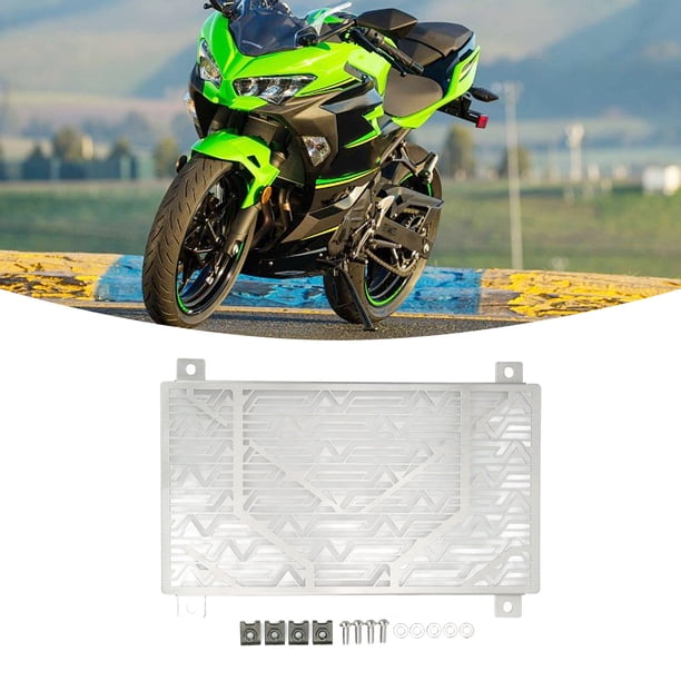 Cubierta Del Radiador, Rejilla del Radiador de la Motocicleta Cubierta del Tanque de Agua de Acero Protector inoxidable de la Rejilla del Radiador de la Motocicleta Cubierta de