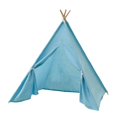 thumbnail image 1 of Tienda de campaña para niños, tienda de juegos para niños, tipi indio portátil para fiestas, picnics, cumpleaños Azul, 1 of 9