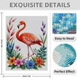 thumbnail image 3 of Diamond Art Kit for Adults, Flamingo Tropical Floral Illustration Diamond Painting for Adults Beginners, DIY Diamond Art Painting Kits, 5D Diamond Painting Crafts for Home Decor 12x16 Frameless, 3 of 7