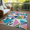 thumbnail image 6 of Addison Rugs Chantille Indoor/Outdoor Transitional Geometric White Washable Rectangle Rug, 3' x 5', 6 of 6