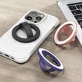 thumbnail image 2 of N52H Magnetic Phone Grip Stand with Soft Silicone Base for Hands Easy Viewing Gaming & Multiple Angle Rotation Support White, 2 of 4