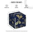 thumbnail image 4 of Kdxio Vintage Golden Butterfly Print Tissue Box Cover,Square Decorative PU Leather Facial Paper Case Organizer Holder Dispenser for Bathroom,Night Stands,Desk,Car 5.2''X5.2''X5.2'', 4 of 8
