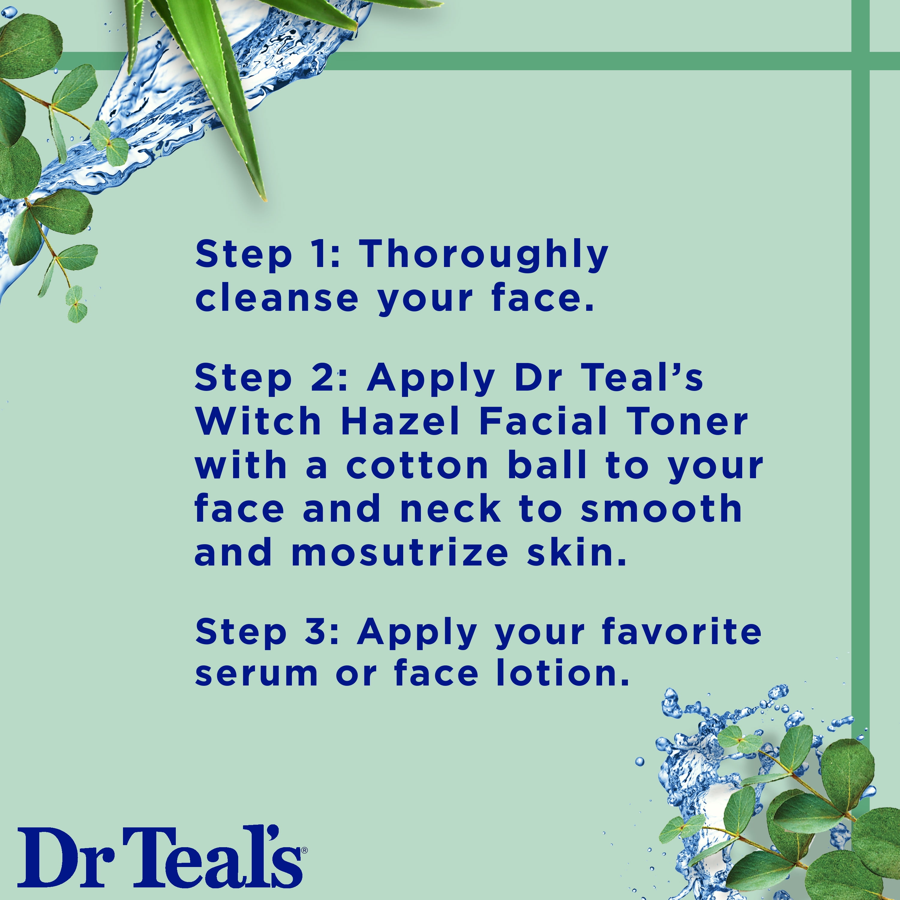 dr teal's witch hazel facial toner