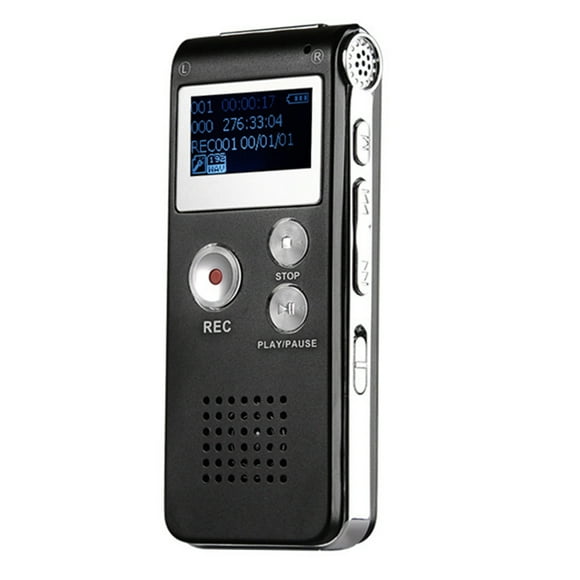 Digital Voice Recorder Audio Recording Device with Playback Microphone Song Player Portable Tape Recorder for Lectures Meetings Interviews