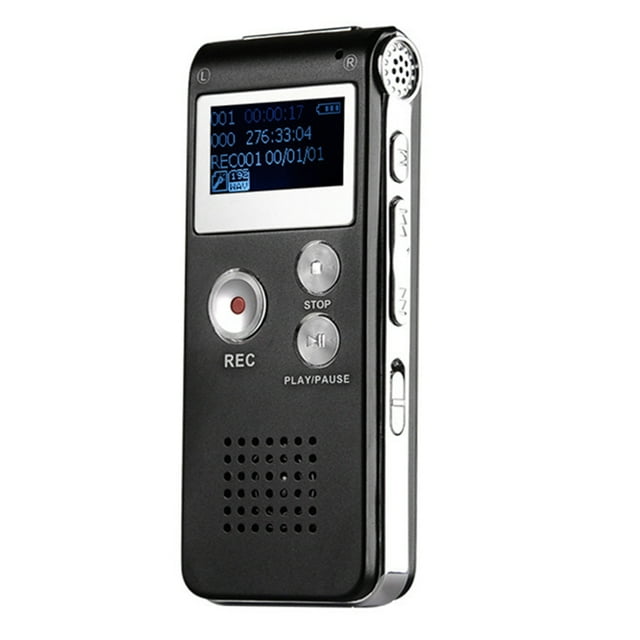Enregistreur Vocal Numérique Appareil d'Enregistrement Audio avec Microphone de Lecture Lecteur de Chansons Enregistreur Audio Portable pour Conférences Réunions Entrevues
