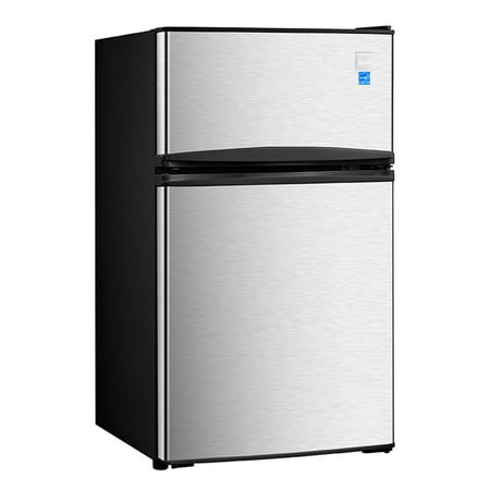 Avanti 3.1 Cubic Foot 2 Door Countertop Refrigerator Freezer  Stainless Steel