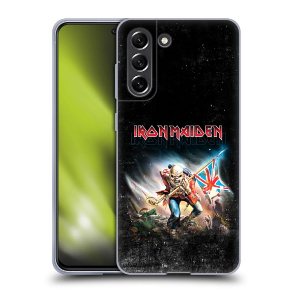 Head Case Designs Officially Licensed Iron Maiden Art Trooper 2016 Soft Gel Case Compatible with Samsung Galaxy S21 FE 5G