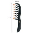 thumbnail image 6 of (4 pack) Conair THE CURL COLLECTIVE™ Detangling Hair Comb for Curly Hair, Black, 6 of 6