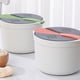 thumbnail image 4 of Matsuzay Arroz sano y seguro de los PP que cocina el sistema BPA-libre y seguro para microondas fácil de cocinar en el microondas Cocina y Comedor naranja, 4 of 6