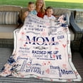 thumbnail image 2 of Yibo I Love You Mom Blanket Thank You Mom Sherpa Blanket Mom Gifts on Birthday from Daughter/Son to Mother (Gifts for Mom), 2 of 7