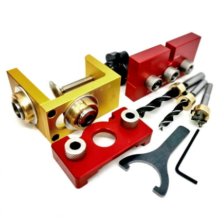 

Dowel Locator Holes Opening Positioning Device Aluminum Alloy Pocket Hole Guide Tool Woodworking Gauge Punching Accessories