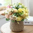 thumbnail image 3 of Sunjoy Tech Artificial Flower 15 Bulbs Chrysanthemum No Wither No Watering Full Vitality Good Details Photo Prop Table Centerpiece Wedding Party Decor Fake Flower, 3 of 8