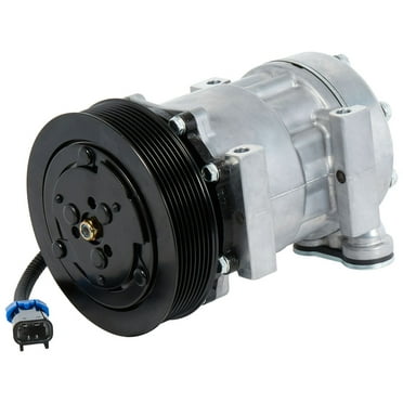 AC Compressor & 140mm 8-Groove A/C Clutch Replaces Sanden SD7H15 SHD 4097 4108 4802 12v - BuyAutoParts