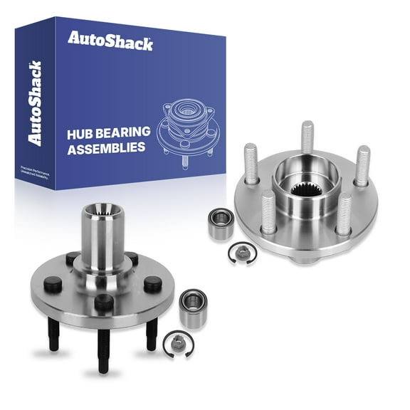 AutoShack Front Wheel Hub Bearing Repair Kit with ABS| Replacement for 2010-2013 Ford Transit Connect | 2-PC