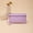 Purple, variant on Long PU Leather Double Zipper Clutch Women's Cell Phone Bag Coin Purse Card Holder Wallet Lady Wristlet