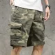 thumbnail image 3 of Pantalones cortos holgados informales de estilo japonés para hombre, pantalones cargo funcionales de marca de moda con pierna recta de verano, pantalones deportivos de cinco piezas, 3 of 3
