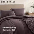 thumbnail image 3 of Amberspace 7-piece Bed in a Bag Comforter Set with Sheets,Deep Purple,Full, 3 of 7