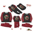 thumbnail image 2 of Pyjamas de Noël pour Famille Ensemble Assorti Bas à Carreaux Pantalons pour Femmes Hommes, 2 of 7
