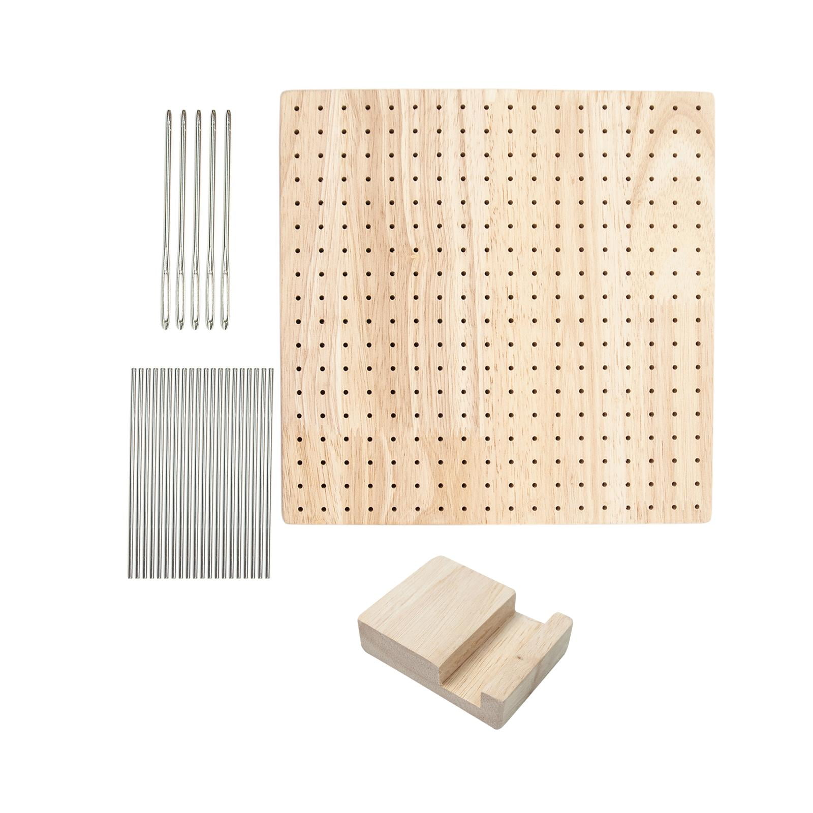 Blocking Board Blocking Mats with 20 Pin Wooden Smooth Sturdy Gifts Accessories for Embroidering Craft Weave Knitting Crochet DIY Beginners