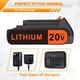 thumbnail image 5 of Batería de repuesto EDETOVAD 20V 2.0Ah de iones de litio para Black+Decker, 5 of 7