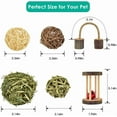 thumbnail image 3 of 12 Pack Hamster Chew Toys, Natural Wooden Roller Teeth Care Molar Toy for Rabbits Bird Rabbits Hamster Gerbil, 3 of 6