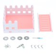 thumbnail image 4 of Casa de Hamster de Madera Zulema Decorativa de Living Hut Hideout House rosado, 4 of 8