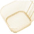 thumbnail image 4 of 4Pcs Carré Panier de Friture, Support de Frites en Acier Inoxydable Table Frite Servant des Outils de Cuisson de la Passoire - Or, 4 of 8