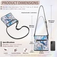 thumbnail image 7 of Kuiaobaty Ink Splash Print Crossbody Bag for Women, Sea Turtle Print Vegan Leather Messenger Handbag Crossbody, Roomy Zipped Pockets Shoulder Purse with Adjustable Strap for Travel, 7 of 7