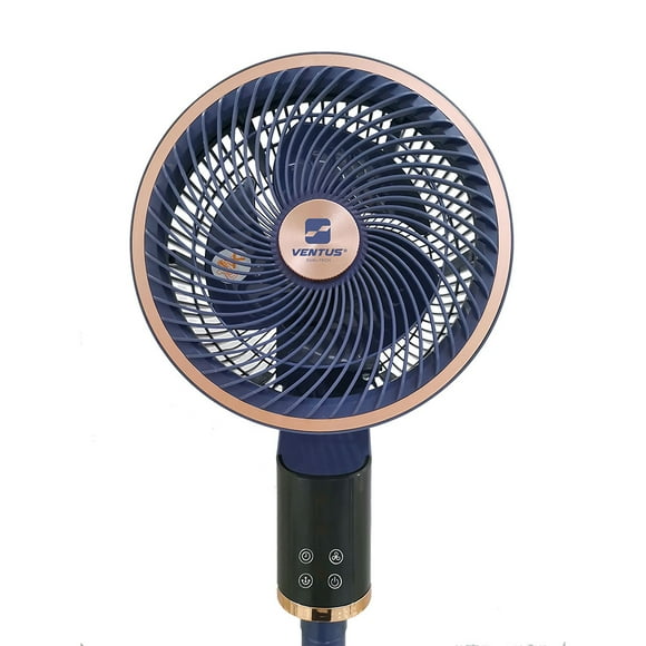 Ventilador de Pedestal Cabezal Giratorio Ajustable 25 Cm Rotación 180 X 180