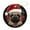 pattern-5, variant on Peeking Dog Pug in Santa Hat Snowflake Xmas Christmas Ceramic Ornament Dog Decorations Gifts Ornament Keepsake Holiday Ornament for Home Christmas Tree Decor for Woman Friend Birthday