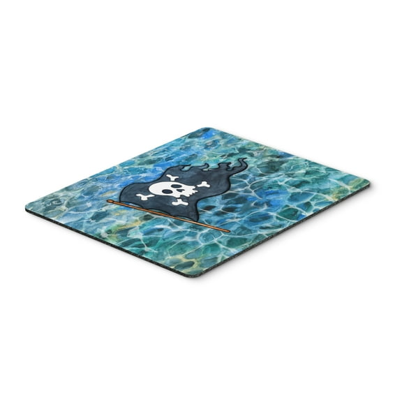 Pirate Flag Mouse Pad Hot Pad or Trivet