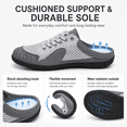 thumbnail image 3 of Men's Slip-On Mule Sneakers Backless Anti-Slip Walking Shoes - Lightweight Breathable Casual Sport Shoes for Driving Travel, 3 of 6